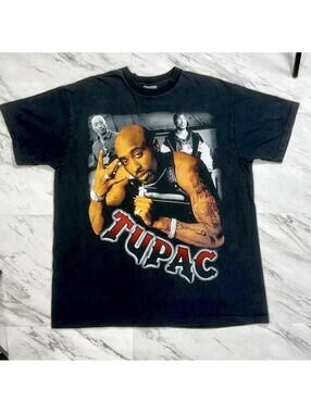 Vintage Tupac Shakur Rap Tee All Sport Pro Weight XL 2Pac 4ever Shirt #11P